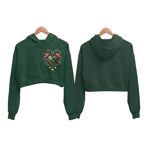 Stylish <b>Crop</b> <b>Hoodie</b> <b>Women</b> Cotton Blend Casual Wear Custom Logo OEM ODM Factory Wholesale Clothing Manufacturer High Quality <b>Crop</b> - Product Image 6