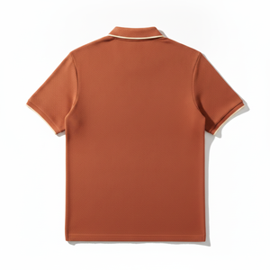 Chemise décontractée pour homme en coton tricoté respirant 100 %, manches courtes, support OEM/ODM, personnalisation par broderie ou impression sur le devant - Product Image 5