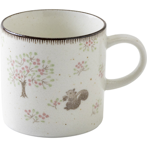 Tazas de Leche Calme Mino Ware - Hechas en Japón, Porcelana Mate, Diseño Wabi-Sabi, Lindo Patrón Floral, Aptas para Microondas y Lavavajillas, Ideales para Regalos - Product Image 2