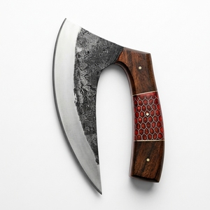 Cuchillo de Cocina Multiusos Tipo Hacha para Pizza, Hecho a Mano, con Mango de Madera de Panal, para Camping, Venta al por Mayor, Fabricante - Product Image 4
