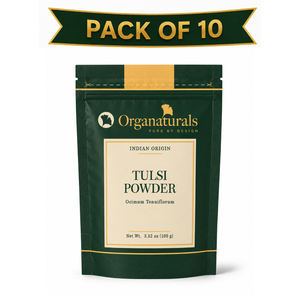 Poudre de feuilles de Tulsi 100% naturelle, complément alimentaire ayurvédique naturel pour le soin du visage et de la peau - Product Image 1