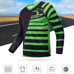 Maillot de course moto tout-terrain à manches longues, coupe athlétique, sur mesure OEM, pour motocross, VTT et dirt bike. - Product Image 2