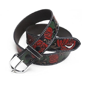 Leather <b>Belt</b> Western Cowgirl Tooled Waist Cincher <b>Elastic</b> Plus Size Buckle Adjustable Corset <b>Belt</b> - Product Image 6