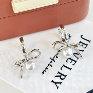 Pendientes de Perlas de Agua Dulce con Nudo de Mariposa, Estilo Fresco y Lujoso, Diseño Simple y Versátil - Product Image 2