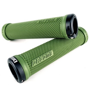 ปลอกแฮนด์จักรยานเสือภูเขา DABOMB MTB Enduro LockOn แบบกันลื่น ผลิตจากยางผสมไดมอนด์นุ่ม  แบบครึ่งวงแหวน พร้อมปลอกปิดปลายแฮนด์แบบล็อค ขนาด 22.2 มม. - Product Image 1