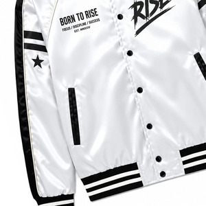 Chaqueta Bomber de Invierno Unisex con Cuello Alto, Exterior de Seda, Resistente al Viento, Personalizable OEM, Cómoda - Product Image 6
