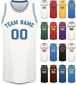 Meilleur prix pour les maillots de basket-ball pour jeunes, sublimation, fournisseur direct d'usine, maillot de basket-ball avec service OEM - Product Image 1