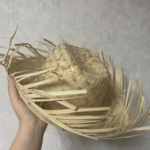 Vietnam Manufactured Custom Printed Logo Striped Summer Beach <b>Straw</b> <b>Hat</b> Big Brim for Surfing Fishing Travel Outdoor Use - Product Image 1