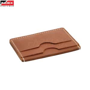 Tarjetero de Cuero Profesional para Hombre, Cartera Delgada de Cuero Genuino, Estuche para Tarjetas de Crédito, Organizador de Negocios Minimalista - Product Image 1