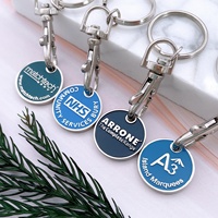 Jetons de chariot de supermarché personnalisés vierges en fer rond pour cadeaux d'entreprise religieux, à estamper, Marktex