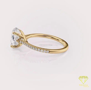 Anillo de compromiso de moissanita de calidad de exportación para joyería de moda, propuesta de matrimonio y regalo de aniversario, disponible para la venta - Product Image 6