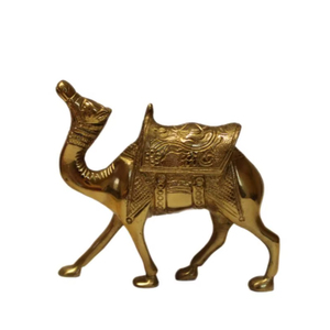 Antique Finish Camel <b>Table</b> Centerpiece for Hotel Decor and Rich Traditional Decorative Display Arrangement - Product Image 1