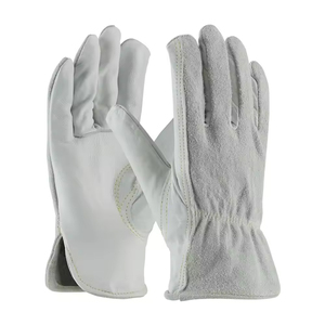 Gants de sécurité en cuir pleine fleur grainé, résistants à l'abrasion, pour le travail et le jardinage, protection industrielle des mains, gants de chauffeur - Product Image 2