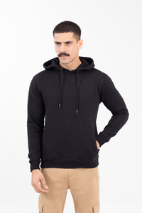 Sudadera con Capucha Negra para Hombre, Estilo Moderno, Corte Regular, Manga Larga, Informal, Transpirable, con Logotipo Personalizado, Sudadera con Capucha para Hombre 2026 - Product Image 6
