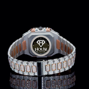Reloj Analógico de Acero Inoxidable con Caja Cuadrada, Diseño de Dragón, Unisex, Estilo Hip Hop - Product Image 3