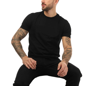 T-shirt Homme Col Rond Haute Qualité Séchage Rapide 100% Coton Peigné Manches Courtes Imprimé Motif Uni Prix Réduit Style Urbain - Product Image 1