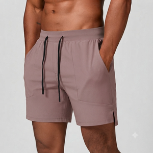 Pantalones Cortos Deportivos Casuales para Hombre, Ligeros, de Secado Rápido, para Correr y Hacer Ejercicio, Cintura Elástica, Transpirables, Impermeables, Tejidos - Product Image 3