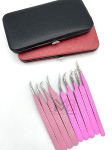 Pinzas Profesionales para Vello Facial, Pinzas de Precisión de Acero Inoxidable para Depilación de Cejas y Aplicación de Pestañas - Product Image 5