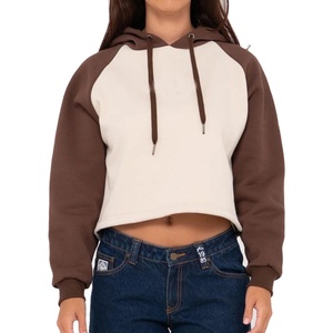 LOGOTIPO PERSONALIZADO BABY HOODIE Y2K CROP GIRLS CROP BLANK MUJER REGLAN MANGAS BÉISBOL Conjuntos de mujer, conjunto de 2 piezas mujer 2026 HI - Product Image 1