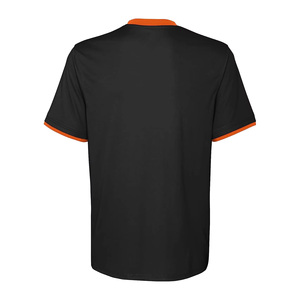Customized 100% Polyester Red V-Neck Short Sleeve Soccer Jersey Men's Moisture Wicking Polyester Sport Apparel All Seasons - Product Image 5