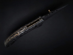 Couteau pliant artisanal en acier inoxydable personnalisé PERKIN STEEL INDUSTRIES avec manche en acier et étui en acier, OEM, vente en gros à bas prix, couteau de camping - Product Image 5