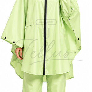 Combinaison de pluie imperméable pour femme, tenue de pluie à capuche, veste et pantalon imperméables pour femme - Product Image 4