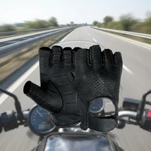 Gants de fitness demi-doigts en similicuir respirant, unisexes, pour l'entraînement et les sports toutes saisons - Product Image 5