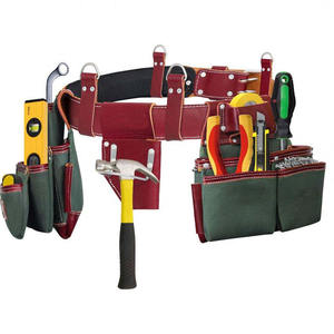 Ceinture porte-outils en cuir de qualité supérieure, personnalisée, avec pochette à outils combinée, support pour outils de charpentier, organiseur de travail, ceinture porte-outils en cuir à vendre - Product Image 5