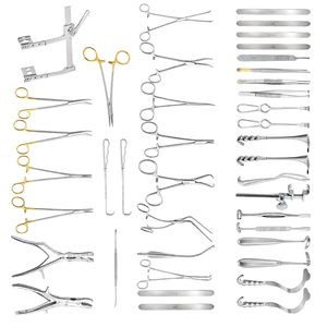 Thoracic Surgery Instrument Kit Thoracotomy Surgical Set <b>Chest</b> Procedures Rib Retraction Tissue <b>Handling</b> ISO13485 Forceps - Product Image 4
