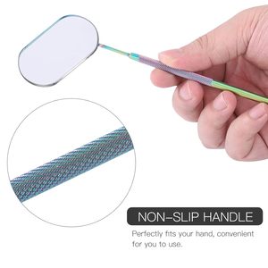 Professional Eyelash Extension <b>Mirrors</b> HD Glass Stainless Steel Handle <b>Lighted</b> 3x Custom Lash <b>Mirrors</b> - Product Image 3