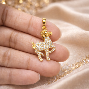 Horse Animal 925 <b>Sterling</b> <b>Silver</b> Diamond Dainty Minimalist Charm <b>Pendant</b> <b>Necklace</b> - Product Image 5