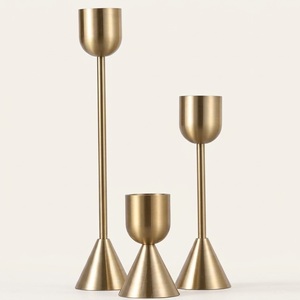 Handmade Antique <b>Brass</b> Metal Christmas Tree Candle Holder Vintage Pine Tree Shape Iron <b>Candlestick</b> For Festive Home Table Decor - Product Image 4