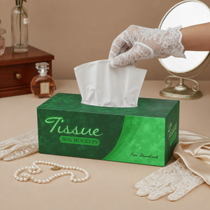 Caja de Papel Tisú Facial de Pulpa de Madera Virgen de Primera Calidad |   Caja de Almacenamiento de Papel Tisú Desechable Ecológica para Uso en el Hogar y Hoteles - Product Image 2