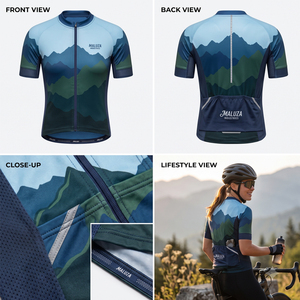 เสื้อจักรยานผู้ชาย MALUZA INDUSTRIES แบบสั่งพิมพ์ลายได้ ระบายอากาศ แห้งเร็ว ป้องกันแบคทีเรีย ผลิตจากโพลีเอสเตอร์ สำหรับปั่นจักรยานบนถนน ขายส่ง - Product Image 6