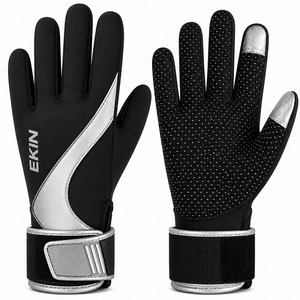Gants de sports nautiques EKIN, doigts entiers, antidérapants, respirants, sangle de poignet réglable, compatibles avec les écrans tactiles, unisexe, toutes saisons - Product Image 4