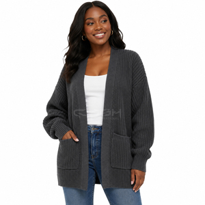 Cosh International Sisterhood Sorority - Cárdigan de Punto Grueso de Invierno para Mujer, de Manga Larga, Color Sólido, Corte Holgado - Product Image 1