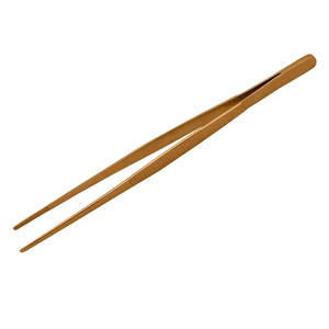 Pinzas de Cocina Offset para Emplatar, Pinzas de Cobre de Punta Larga para Decorar Alimentos, Ensaladas, Cocinar y Servir - Product Image 3