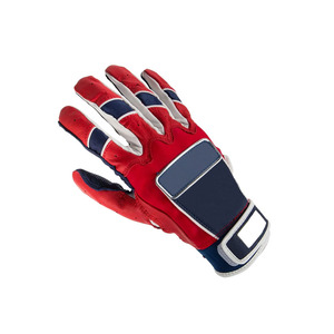 Guantes de Bateo de Béisbol de Alto Impacto, Estilo Deportivo, Dedos Completos, Bicolor, Diseño Único, Muñeca Ajustable, Guante Deportivo - Product Image 4