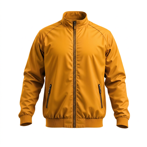Blouson bomber léger violet personnalisé pour hommes et femmes – Veste coupe-vent décontractée à col montant et fermeture éclair - Product Image 4