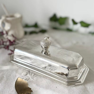 Classic Stainless Steel Butter Keeper with Hygienic Cover - Product Image 1