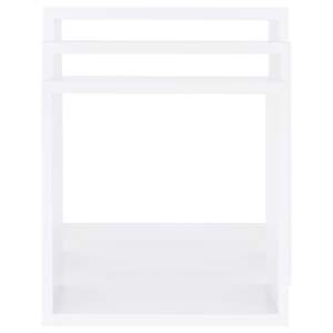 Ensemble de 3 petites étagères murales en MDF blanc pour l'affichage - Product Image 5