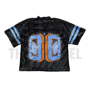 เสื้อยืดตาข่ายพรีเมียมแบบกำหนดเองสำหรับฤดูร้อน เสื้อเจอร์ซีย์ตาข่ายสไตล์สตรีทแวร์สำหรับแบรนด์ เสื้อยืดตาข่ายคุณภาพสูงรุ่นล่าสุดสำหรับผู้ชาย - Product Image 2