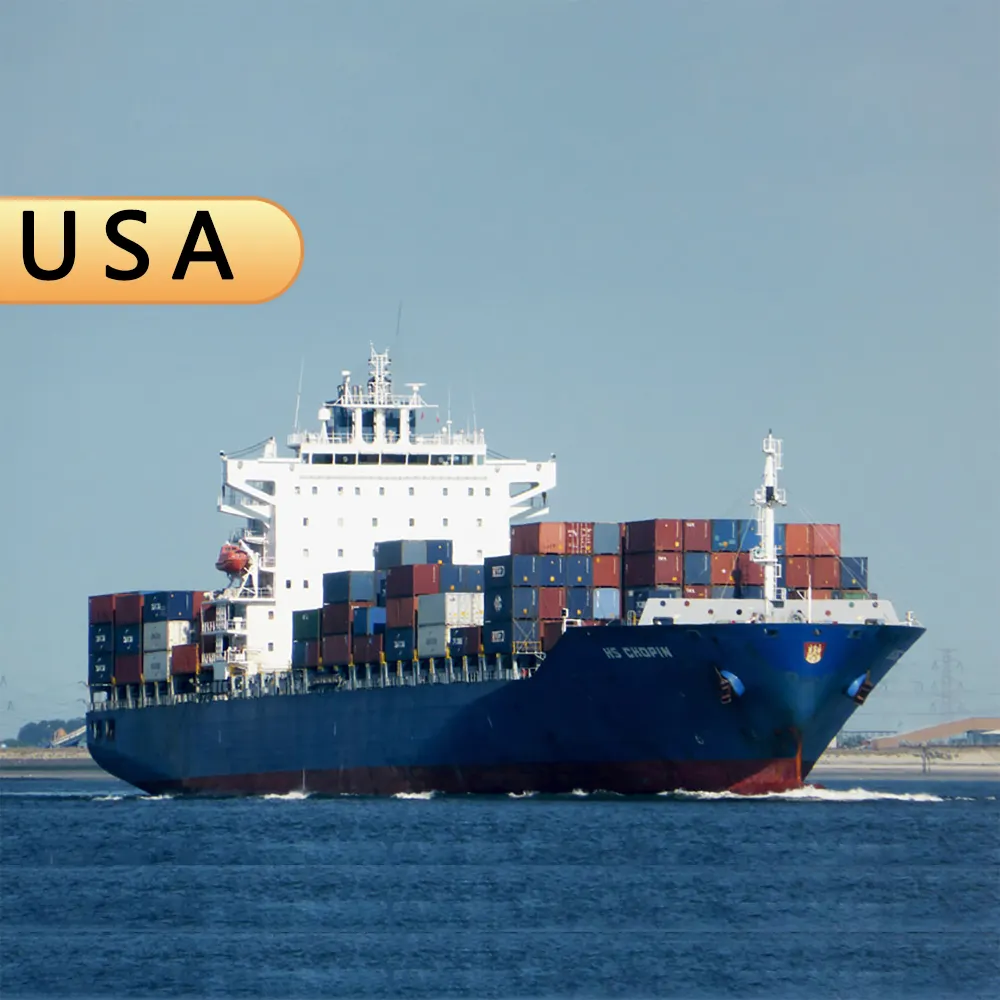 चीन से यूएसए तक शिपिंग दरें समुद्री माल ढुलाई