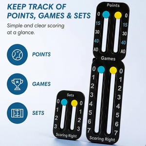 Compteur de points P&P pour padel, pickleball et tennis avec fonction de notation pour le terrain - Product Image 4