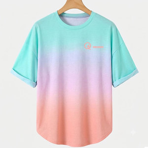 T-shirt surdimensionné en coton épais de qualité supérieure pour homme, coupe ample à épaules tombantes, col rond, manches courtes, style streetwear estival - Product Image 1