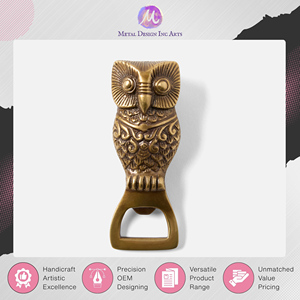 Amazing Offer on Modern Design Antique Handcrafted Brass Bottle Opener – Owl Shape <b>Bar</b> <b>Tool</b> for Opening Bottles at Best Price - Product Image 4