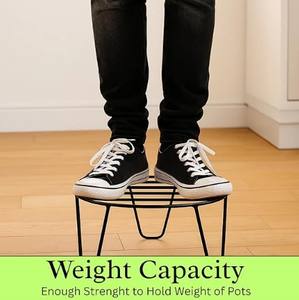 Support de pot en fer pour intérieur et extérieur, pour la décoration de la maison et du jardin - Product Image 6