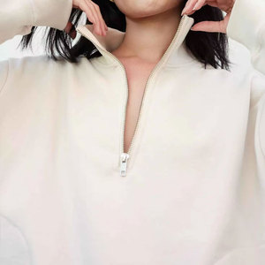 Sweat-shirts amples en molleton 100 % coton pour femme, personnalisables avec logo brodé, coupe oversize, imprimés, coupe-vent, vente en gros - Product Image 3