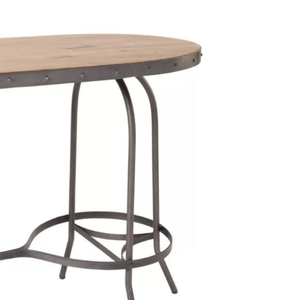 Mesa de Centro Moderna de Madera con Patas de Metal, Mesa Ovalada para Sala de Estar, Muebles para el Hogar, Precio al por Mayor - Product Image 6