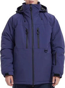 Chaqueta de Esquí Impermeable y Aislada para Hombre, Personalizada, con Capucha Desmontable y Múltiples Bolsillos con Cremallera - Product Image 4